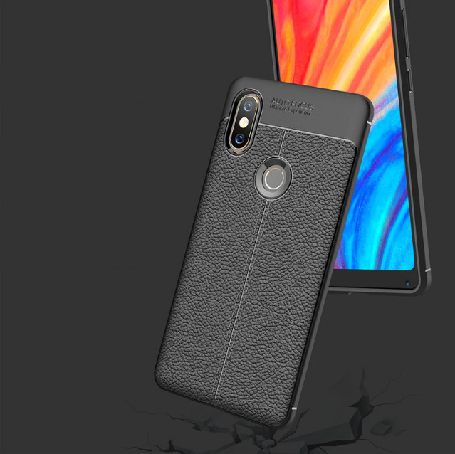Ốp lưng Xiaomi Mi Mix 2s silicon giả da, chống sốc
