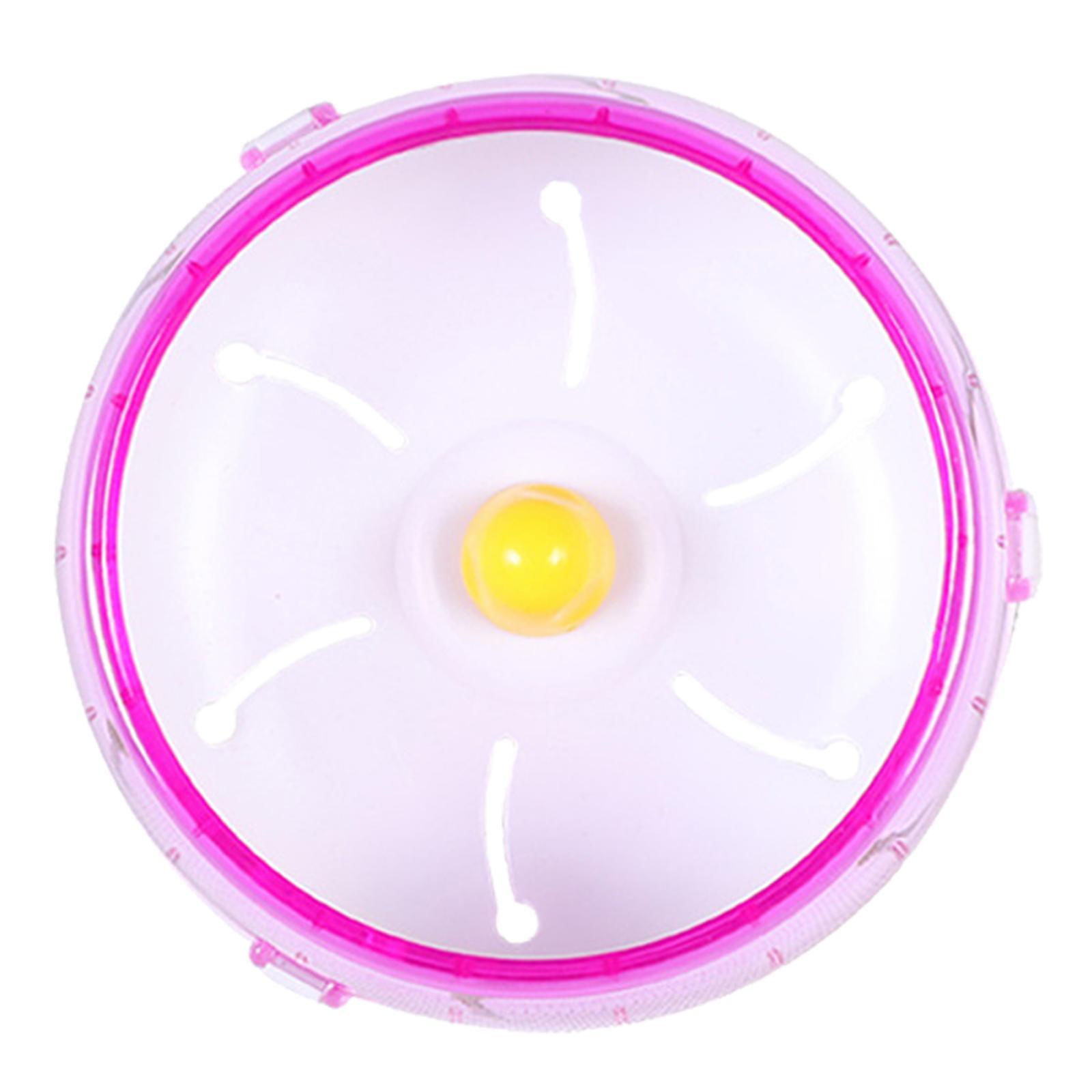 2 PCS Plastic Running Disc Spinner Hamster Exercise Wheel Pink Blue 17.5cm