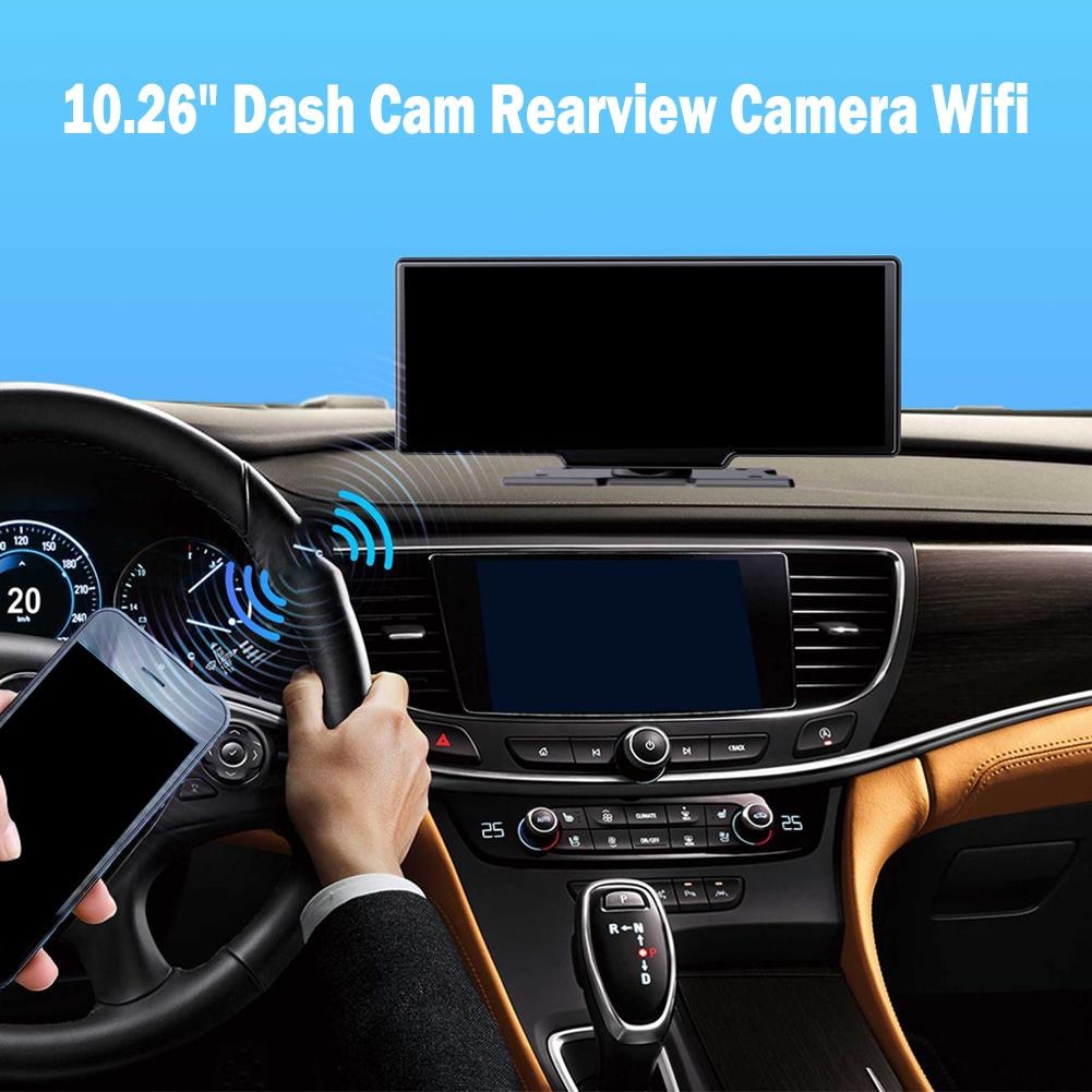 Camera Hành Trình Màn Hình Cảm Ứng 10.26&quot; Ô Tô Taplo Android AllTech Tiếng Việt Carplay, Bản Đồ, 4K