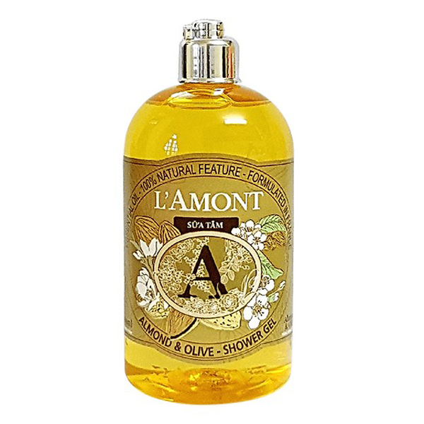 Combo Sữa Tắm L'AMONT Almond & Olive Shower Gel Và Sữa Dưỡng Thể L'AMONT Almond & Olive Body Lotion