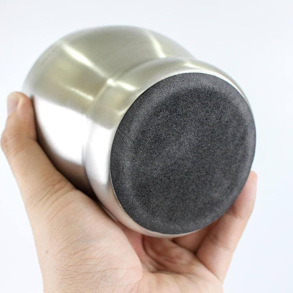 Cối chày Inox 304 - size đại dáng trống - kháng khuẩn, khử mùi - bảo hành trọn đời không han gỉ