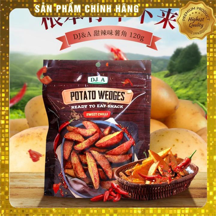 Khoai tây sấy ớt ngọt ăn liền DJ&amp;A 100g - Thích hợp ăn chay- DJ&amp;A Potato Wedges Sweet Chili