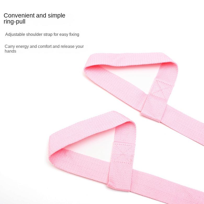 150cm chất lượng cao Yoga Mat Dây đai điều chỉnh đôi vai thể thao mang theo đai tập thể dục kéo dài thể dục thắt lưng yoga đàn hồi Color: Dark Gray