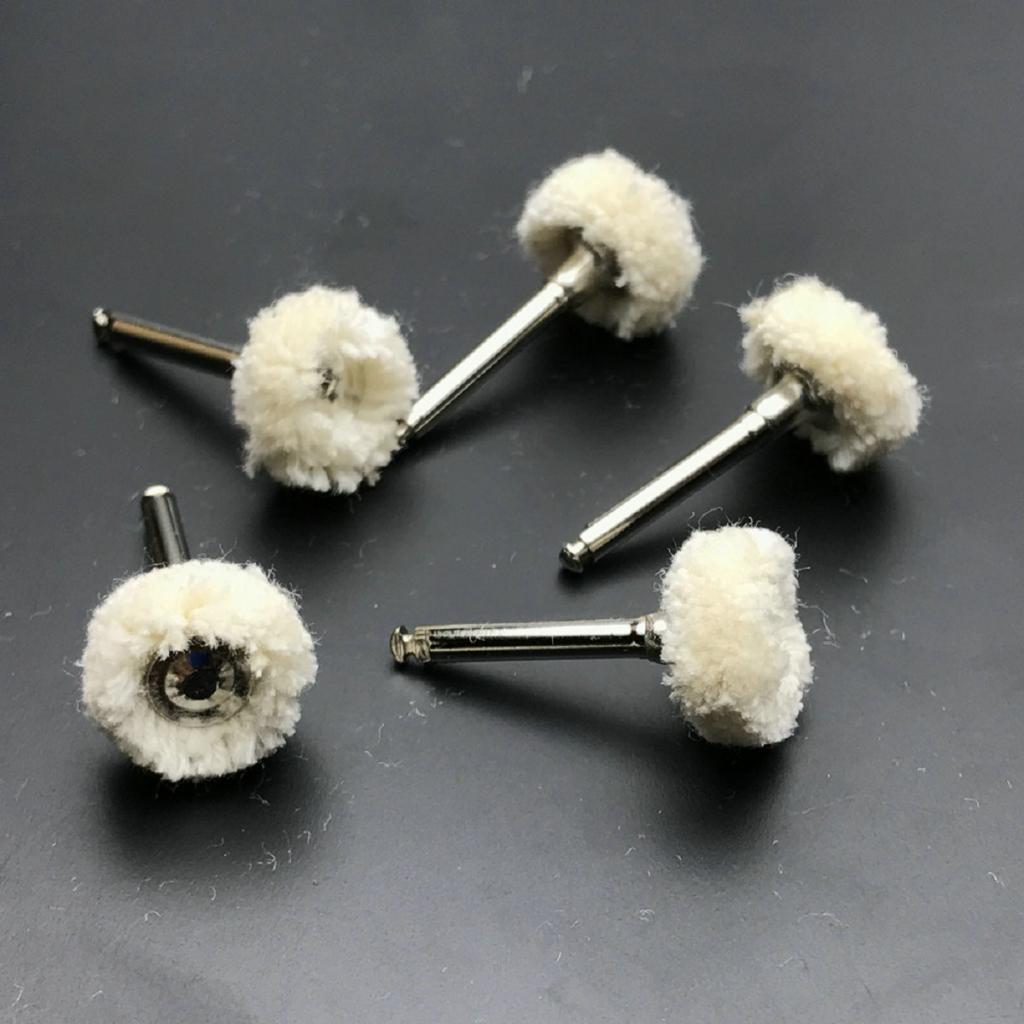 Lot 20 Pieces Professional 2.35mm Cotton Lab Prophy Polisher Brush Grinder Buffing Wheel Supply For Low Speed Oral Device
