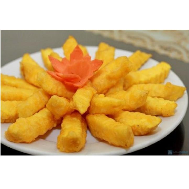 Bột chiên khoai lang có vị phomai thơm ngon
