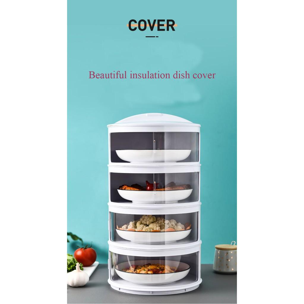 Lồng Bàn Giữ Nhiệt T2K Shop 5 tầng Lồng Bàn Đậy Thức Ăn Nhiều Tầng Giữ Nhiệt Sạch Sẽ Chống Ruồi Muỗi , Bụi Bặm