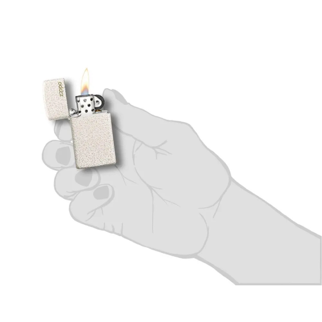 Zippo Mercury Glass Logo - Bật Lửa Zippo USA Slim Mỏng Nhẹ, Hiệu Ứng Thủy Tinh Lấp Lánh Siêu Đẹp