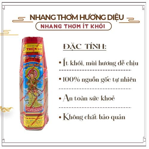 Nhang Thơm Nhẹ Nhàng Ít Khói Quan Âm Phổ Độ Thiên Lộc An Toàn Cho Sức Khỏe - Bó Đại 800 Nén