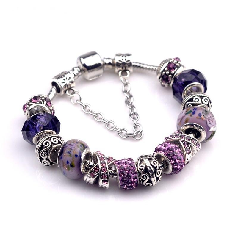 Vòng tay charm hoa mẫu mới