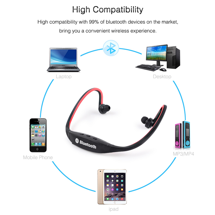 Tai nghe bluetooth thể thao K9TF – hỗ trợ nghe nhạc thẻ nhớ (Giao màu ngẫu nhiên)