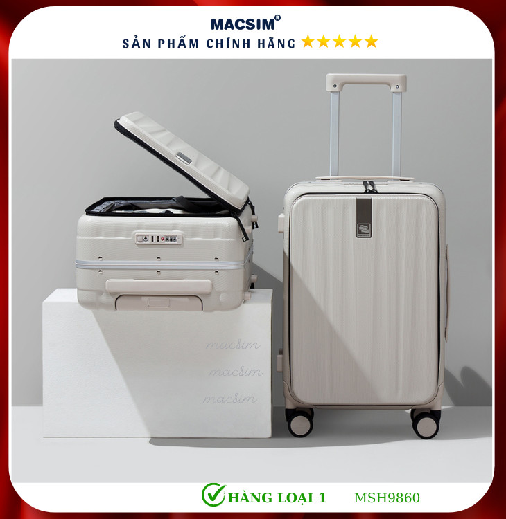 Vali cao cấp Macsim Hanke MSH9860 - Hàng loại 1 (size 20-24-26 inches)