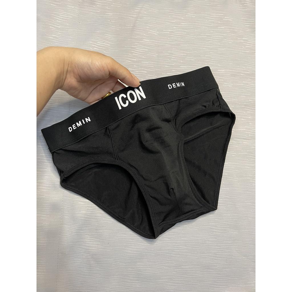 Quần lót nam thun lạnh tam giác ICON Demin, Quần sịp nam tam giác chéo co dãn 4 chiều kháng khuẩn siêu mát SIC01 - MS66