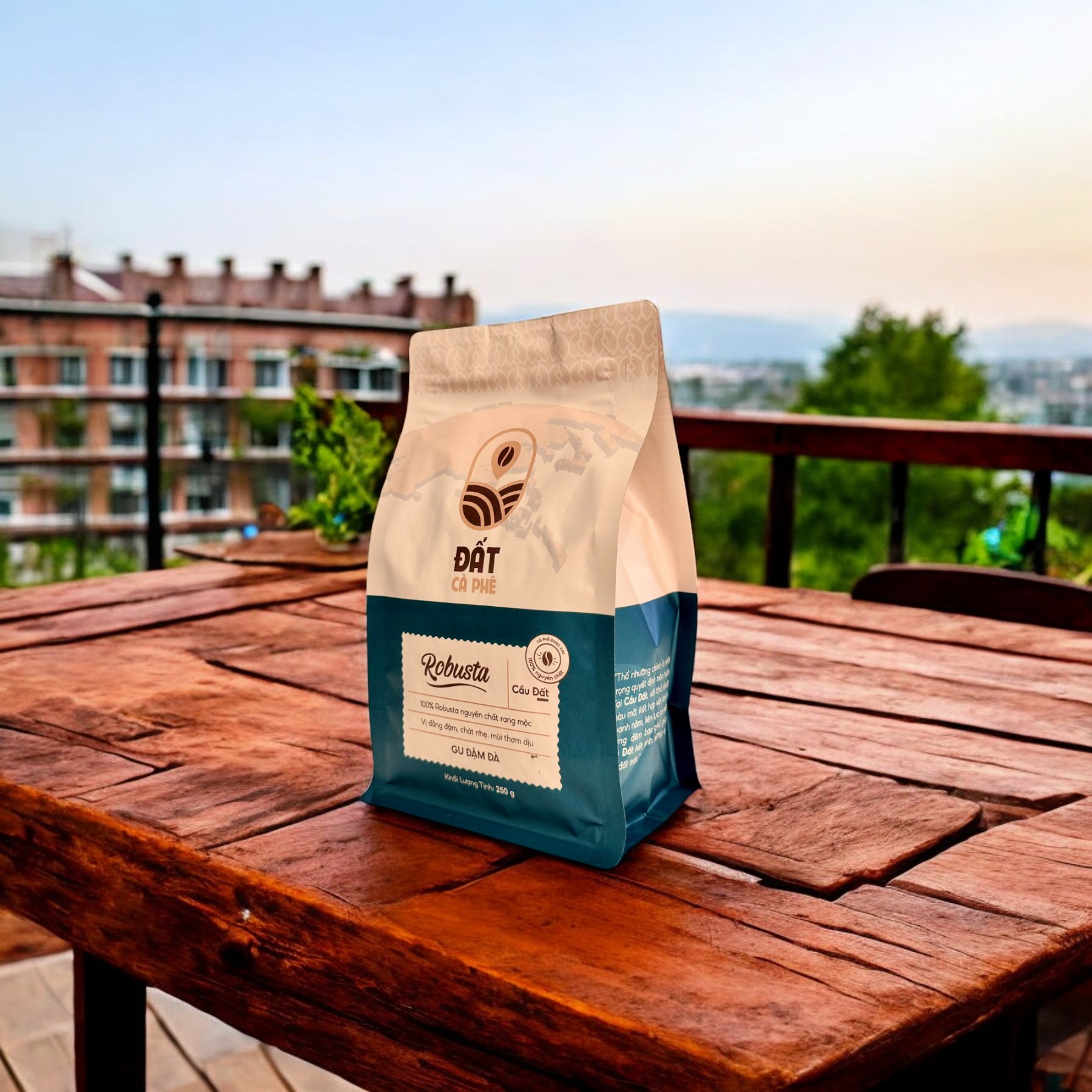 Cà Phê Robusta Nguyên Chất Đất Cà Phê 250g | Pure Robusta Coffee 250g - Gu Đậm Đà