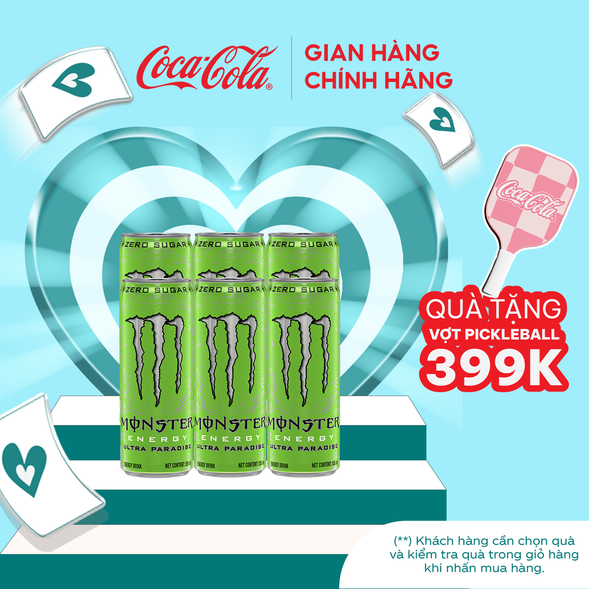 Hộp 6 Lon Nước Giải Khát Tăng Lực Monster Energy Ultra Paradise 355ml/Lon