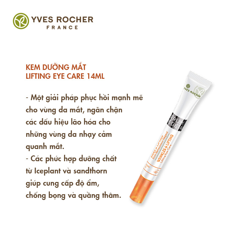 Kem Dưỡng Mắt Yves Rocher Lifting Eye Care (14ml)