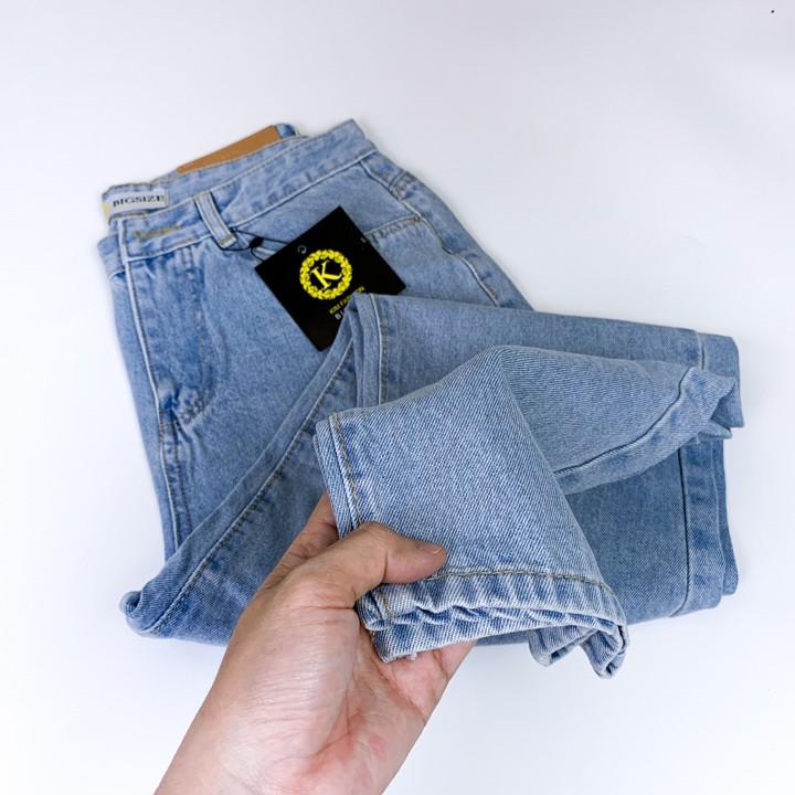 Quần baggy bigsize kimfashion, quần baggy ống rộng cạp lưng cao big size 60-90kg