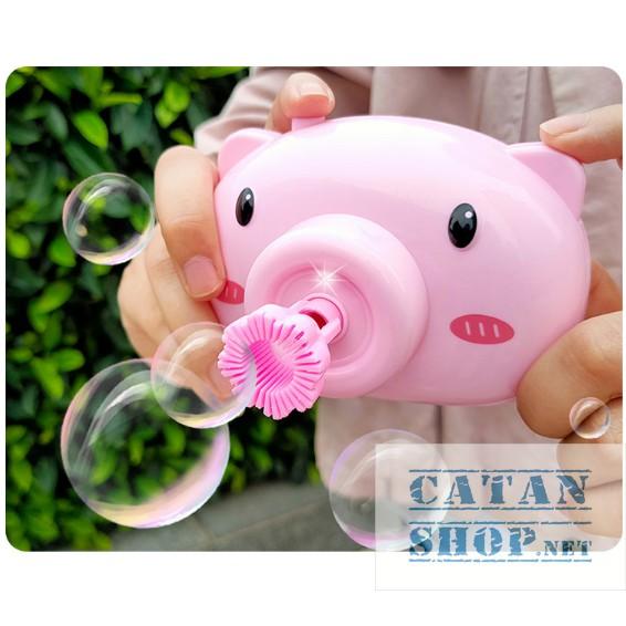 Máy Chụp Hình Heo Cute Bắn Bong Bóng Xà Bông  BB50-HeoXP