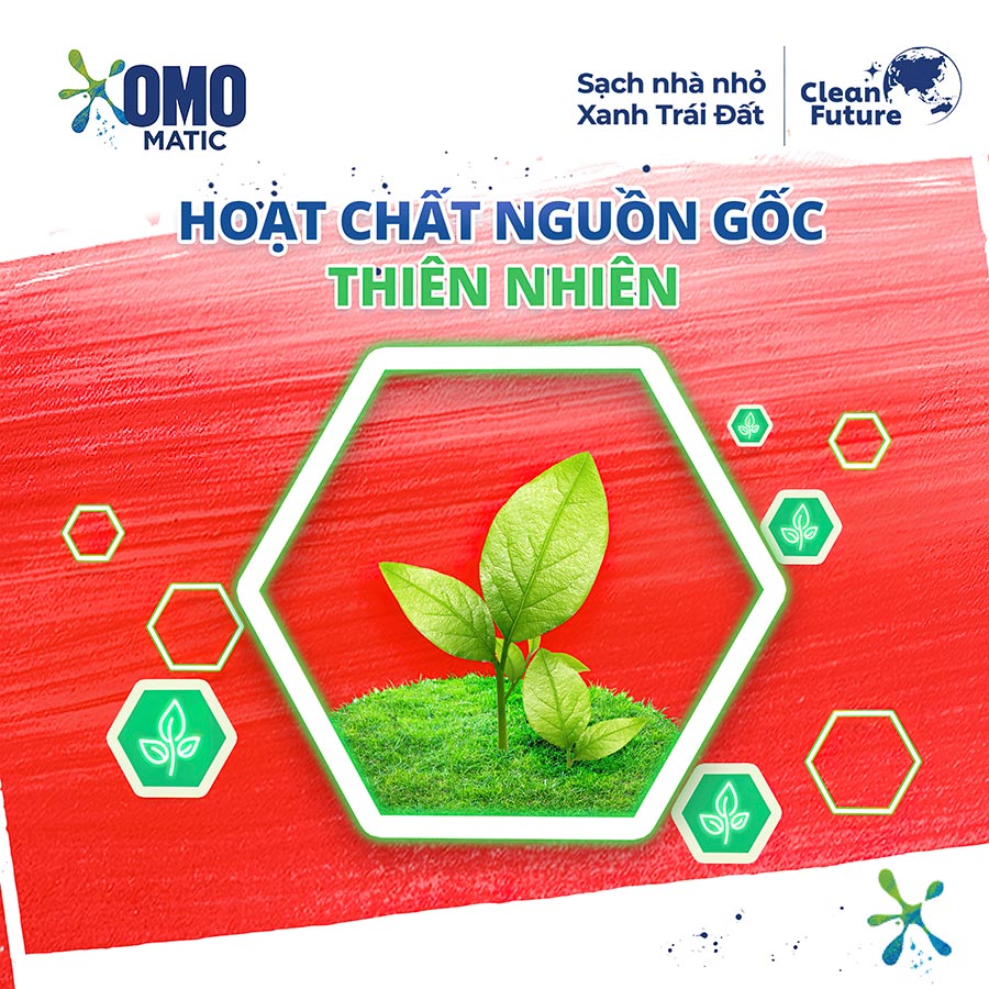 Túi Nước Giặt Omo Matic Cho Máy Giặt Cửa Trước Hương Hoa Anh Thảo - Ngăn Mùi Ẩm Mốc 4.1KG