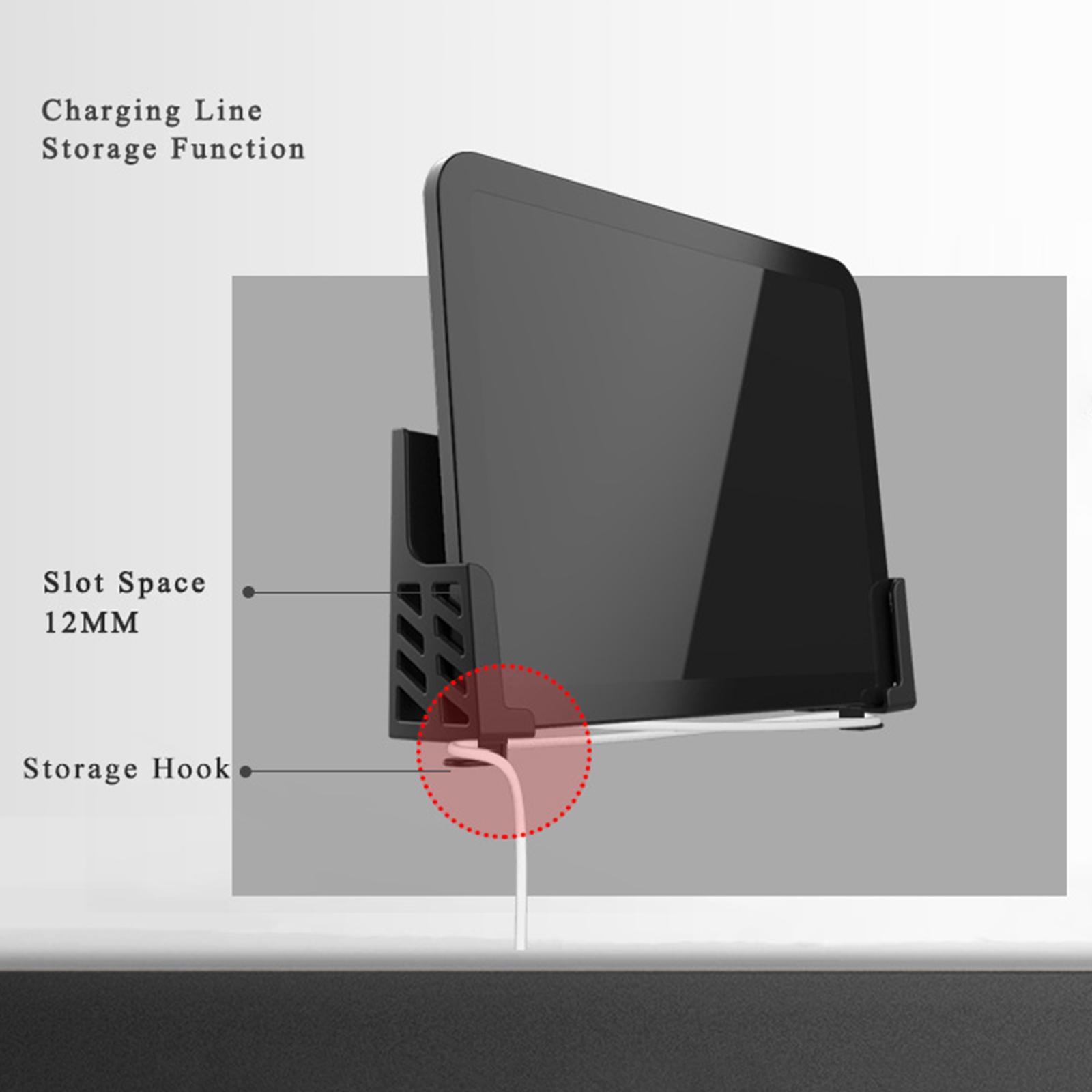 Tablet Wall Mount Stand Holder Adjustable Mobile Phone for Bedroom Desk Readingroom