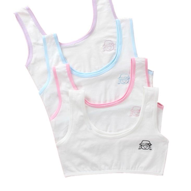 Bra / Áo Lá Học Sinh Cotton Một Lớp Xuất Hàn  Hàng Loại Đẹp.