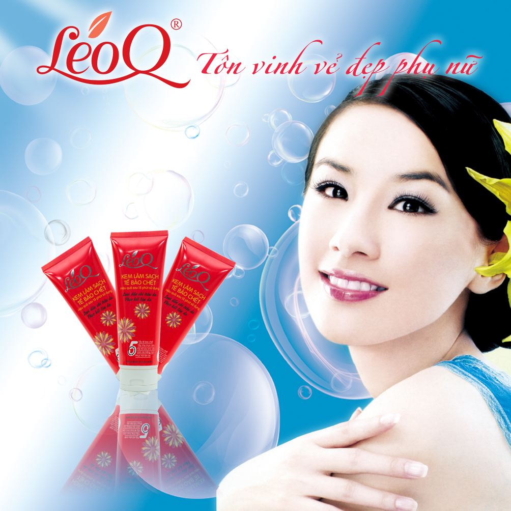 Kem làm sạch tế bào chết tuýp 80g LeoQ ( màu đỏ)