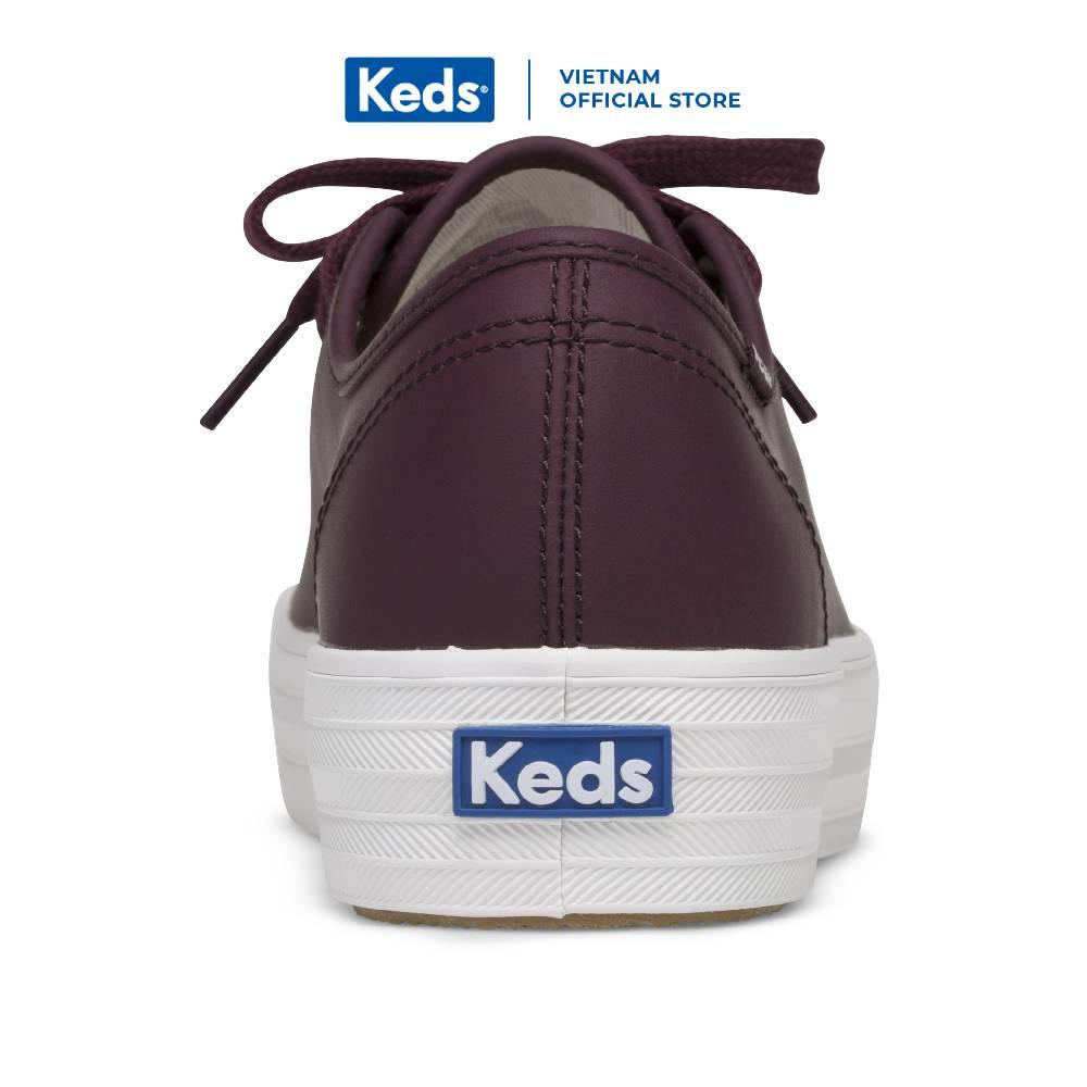Giày Keds Nữ - Triple Kick Leather Burgundy - KD061666