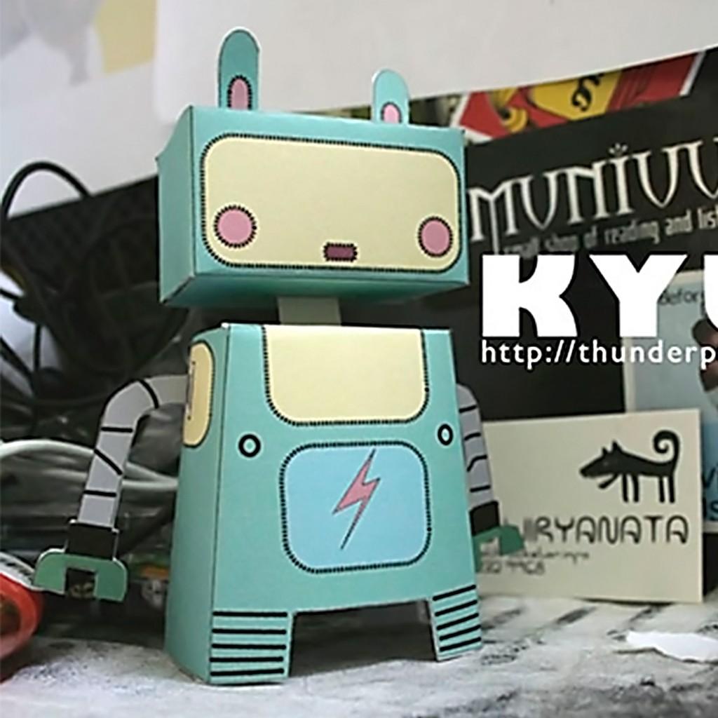 Mô hình giấy đồ chơi Robot Toy Kyuu