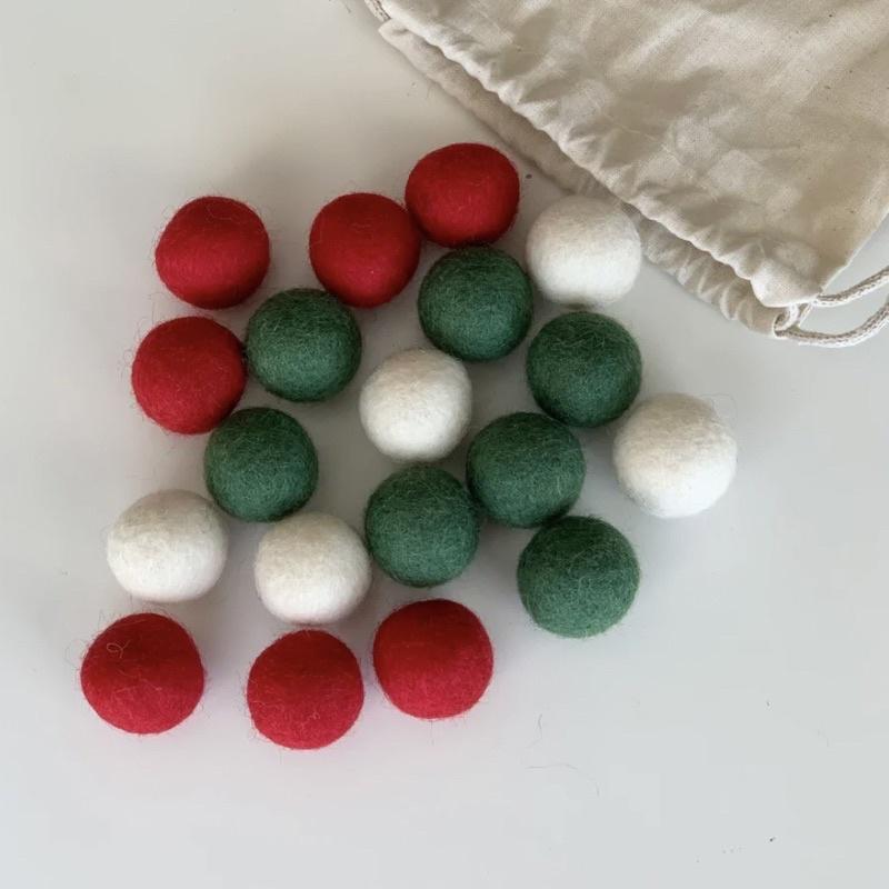 Pompom len kích thước 2cm dùng làm đồ chơi, đồ handmade, diy (10 pcs)