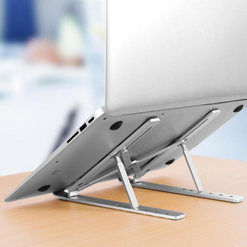 Giá đỡ laptop stand nhôm hỗ trợ tản nhiệt có thể gấp gọn chỉnh độ cao để laptop ipad macbook surface