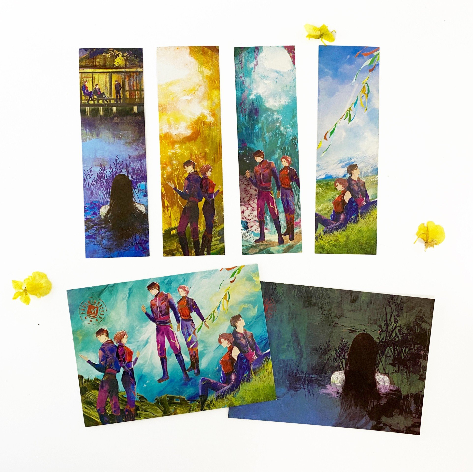 Combo 4 Bookmark + 2 Postcard Sách Ba Đường Luân Hồi - Phúc Minh Books