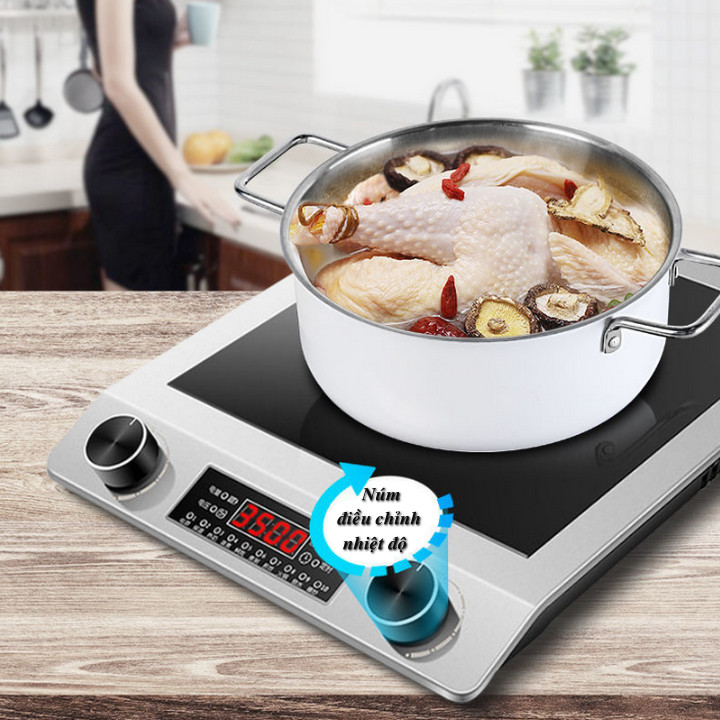 Bếp Điện Từ Đơn Công Suất Cao SilverKitchen Hi-Power 3500w - Home and Garden