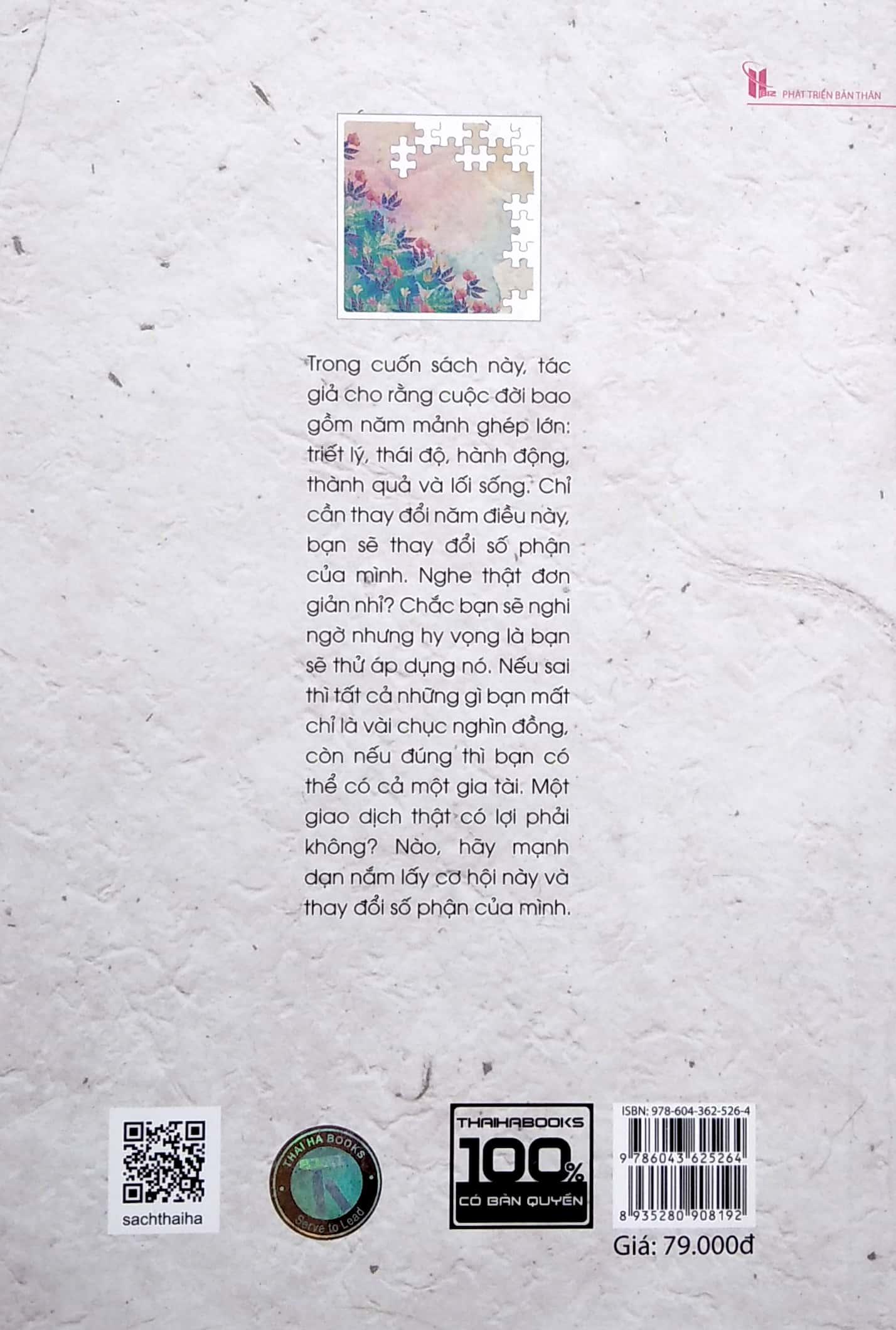 Sách Những Mảnh Ghép Cuộc Đời - Cẩm Nang Kiến Tạo Thành Công Cá Nhân (Tái Bản)