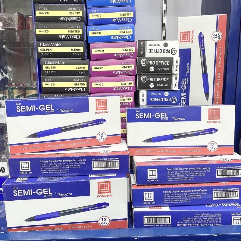 Bút Bi Semigel Hồng Hà Sg2600 Super Smooth ,Viết trơn đều mực