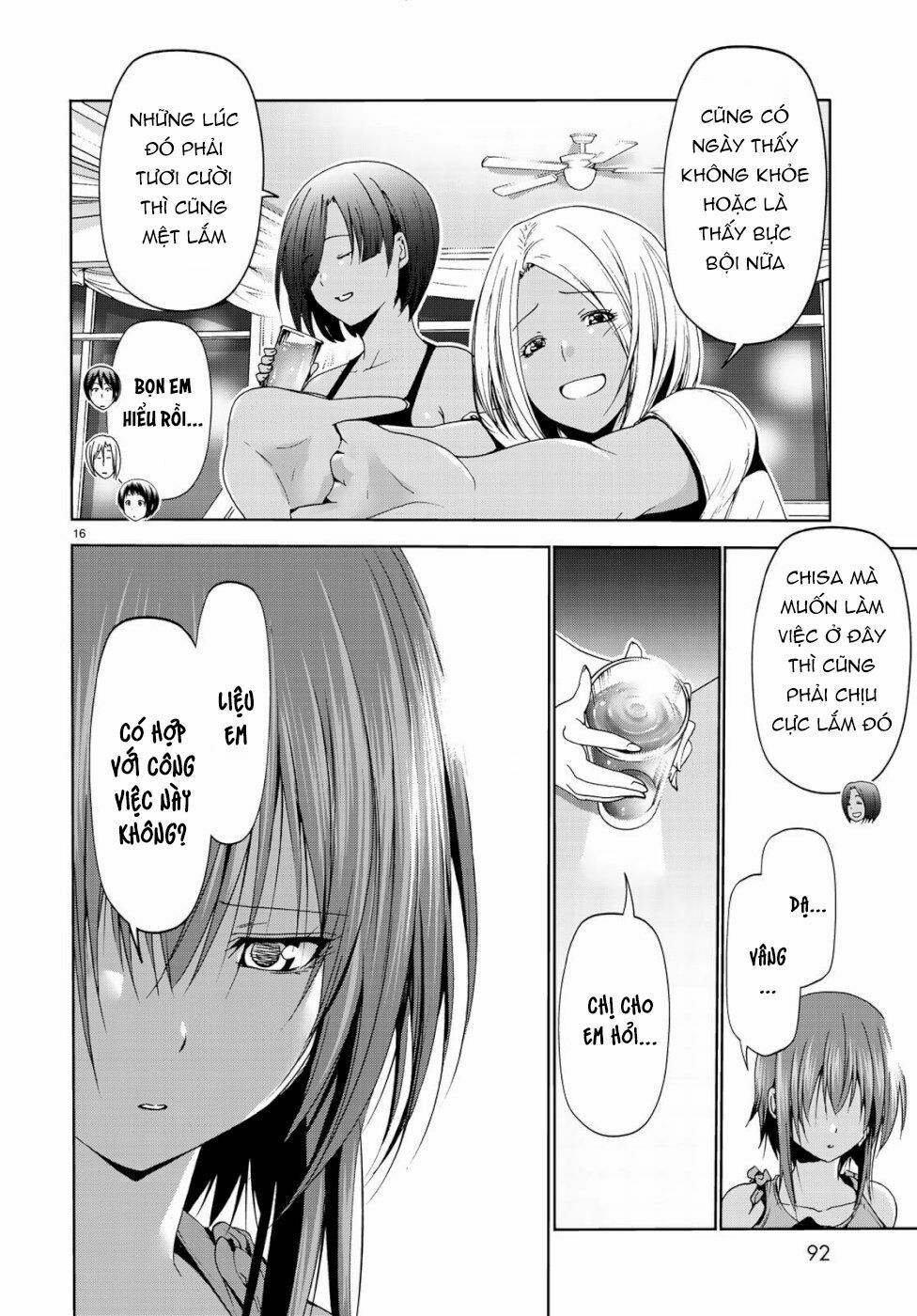 cô gái thích lặn - grand blue chapter 56 16