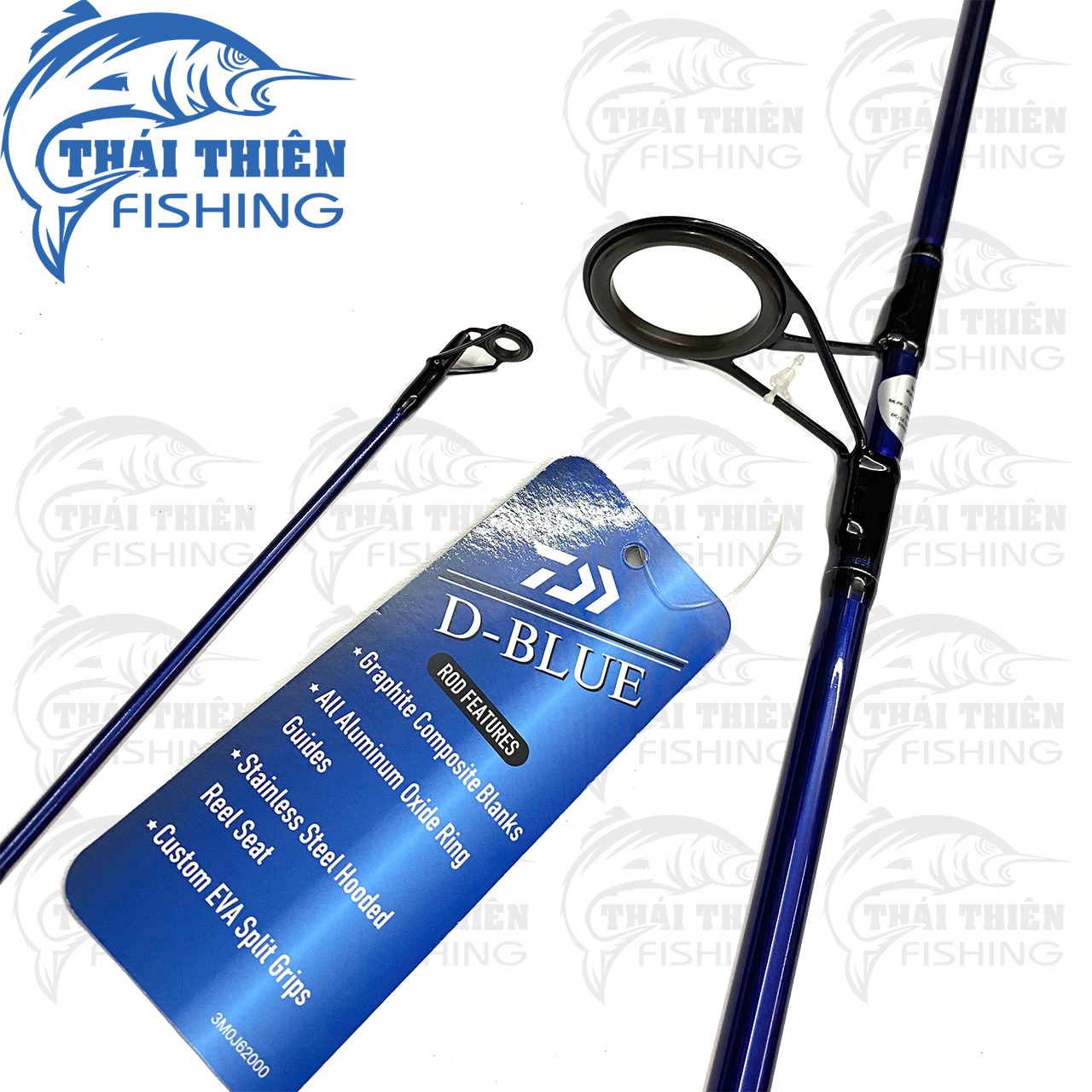 Cần Câu Cá Daiwa D-Blue 2 Khúc Máy Đứng 2m1, 2m4, 2m7, 3m0