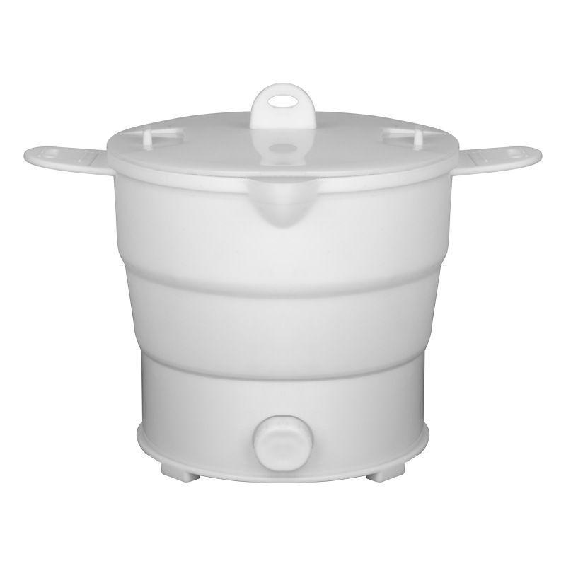 Nồi điện di động và có thể gập lại trong silicone, để đi du lịch, em bé, ấm đun nước, bếp điện với nồi hơi nước, nồi hơi nước, cắm trại