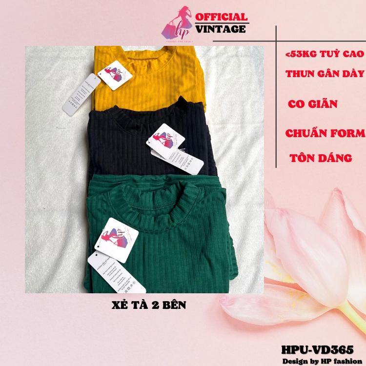 Set bộ dài áo thun xẻ tà body nữ kèm quần dài lưng cao thun gân dày kiểu hàn quốc mặc nhà VD365