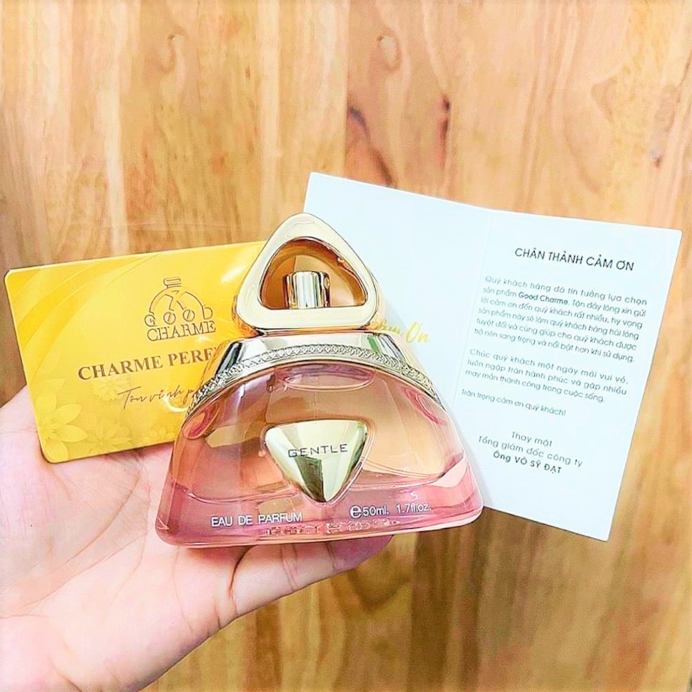 Nước hoa nữ cao cấp, Charme Gentle, mùi hương hoa nhài, thanh lịch, nhẹ nhàng, lưu hương lâu, 50ml
