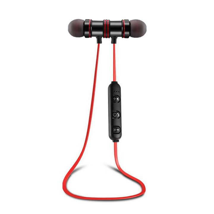 Tai nghe bluetooth 2 bên có dây choàng cổ 2 đầu hít nam châm S8 - Hàng nhập khẩu