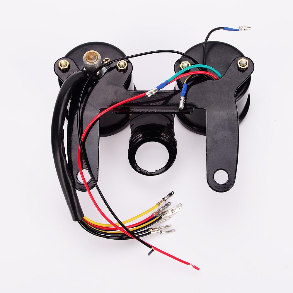 2x Motorcycle Motor LED Dual   Tachometer  Meter