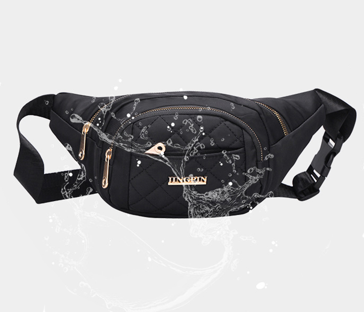 Túi đeo bụng, đeo chéo chống nước, chống xước trần ô quả trám size 32cm TUI-039
