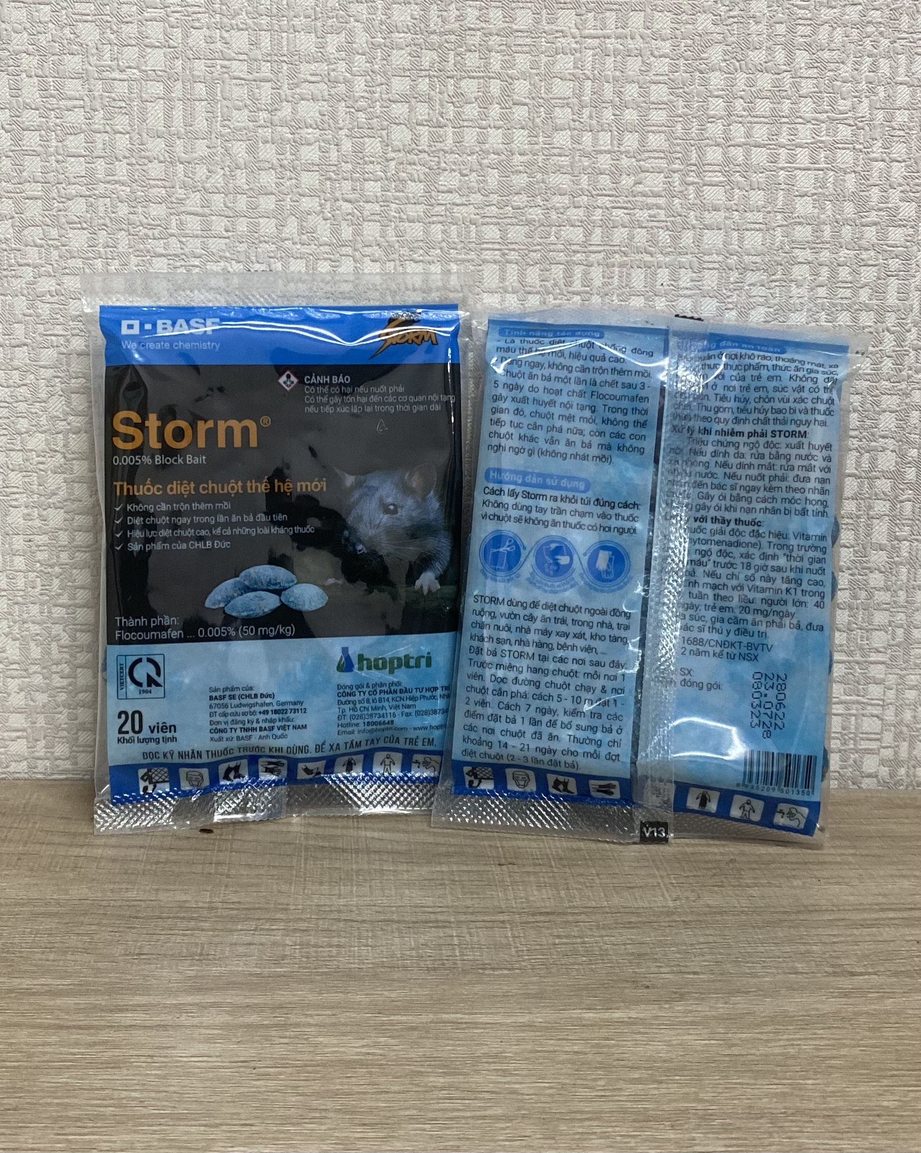 Thuốc diệt chuột STORM gói 20 viên