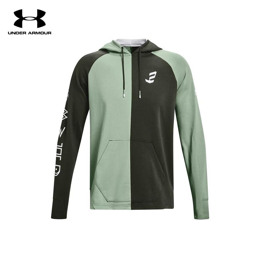 Áo khoác hoodie tay dài bóng rổ nam Under Armour Embiid - 1366531-348