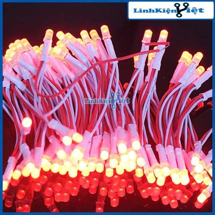 Cuộn 100 Bóng Led Liền Dây Ø5mm Đủ Màu
