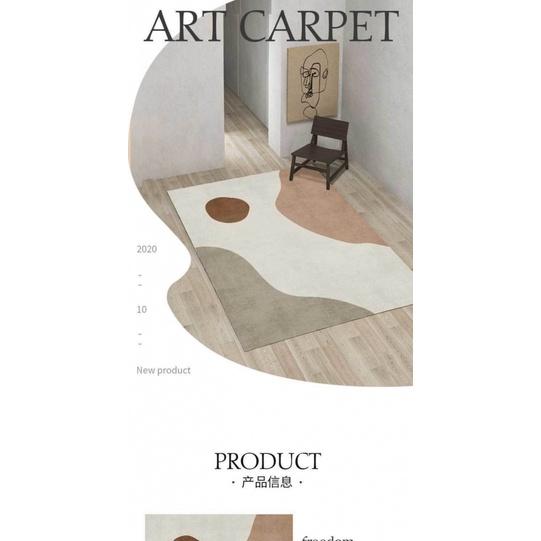 Thảm Lông Dày Trải Sàn Phong Cách Bắc Âu Hiện Đại Đơn Giản