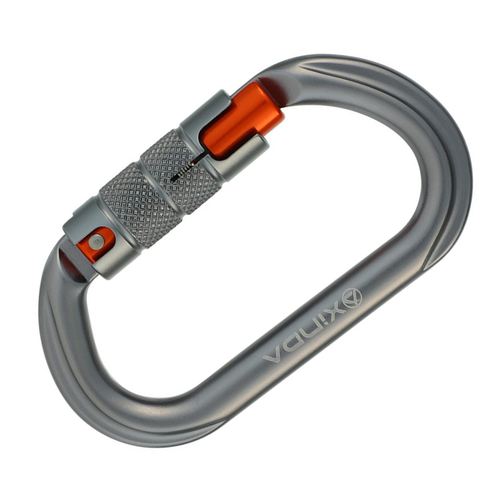 Locking Carabiner Clip Climbing Carabiner Screw Lock Carabiner Heavy Duty Caribeaners Hook for Outdoor Swing Caving Camping Hiking