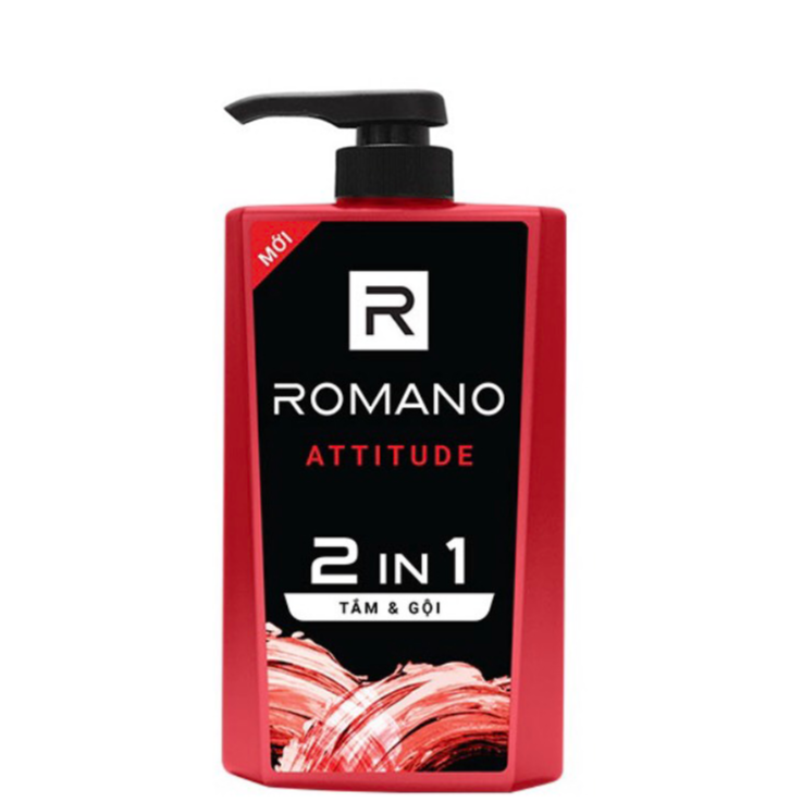 Dầu Tắm Gội 2 Trong 1 Dành Cho Nam Romano Attitude