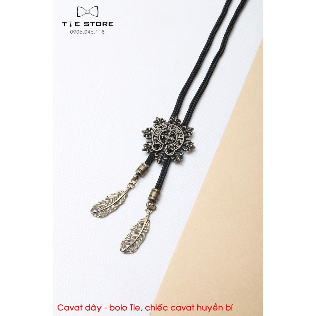 Bolo Tie chiếc cavat huyền bí - cavat dây bolo đính đá cao cấp tặng kèm hộp nhỏ, kèm ảnh minh họa