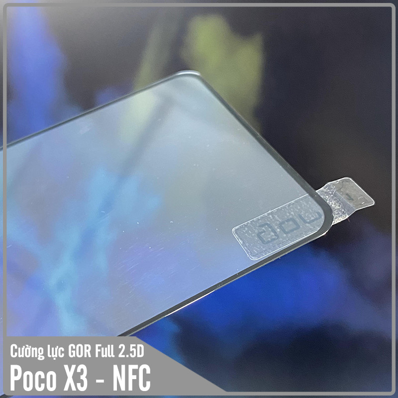 Bộ 2 miếng cường lực GOR Full 2.5D cho Xiaomi Poco X3 NFC - Hàng Nhập Khẩu