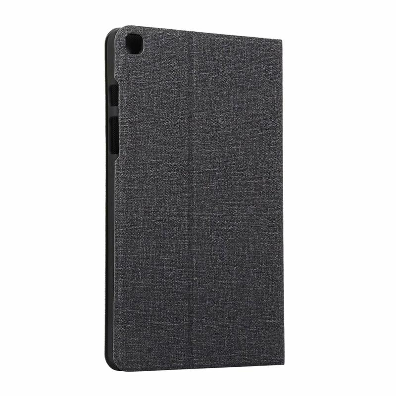 For Samsung Galaxy Tab A7 Lite 8.7inch 2021 SM T220 T225 Cloth Pattern Case Folding Flip Stand Soft TPU Back Cover